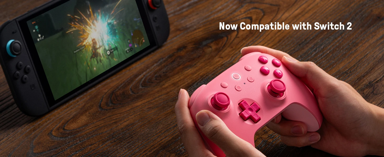 8BitDo Ultimate 2C Bluetooth-Gaming-Controller für Nintendo Switch/Switch2, Gamepad mit Hall-Effekt-Joysticks für Switch 2. – Detail 2