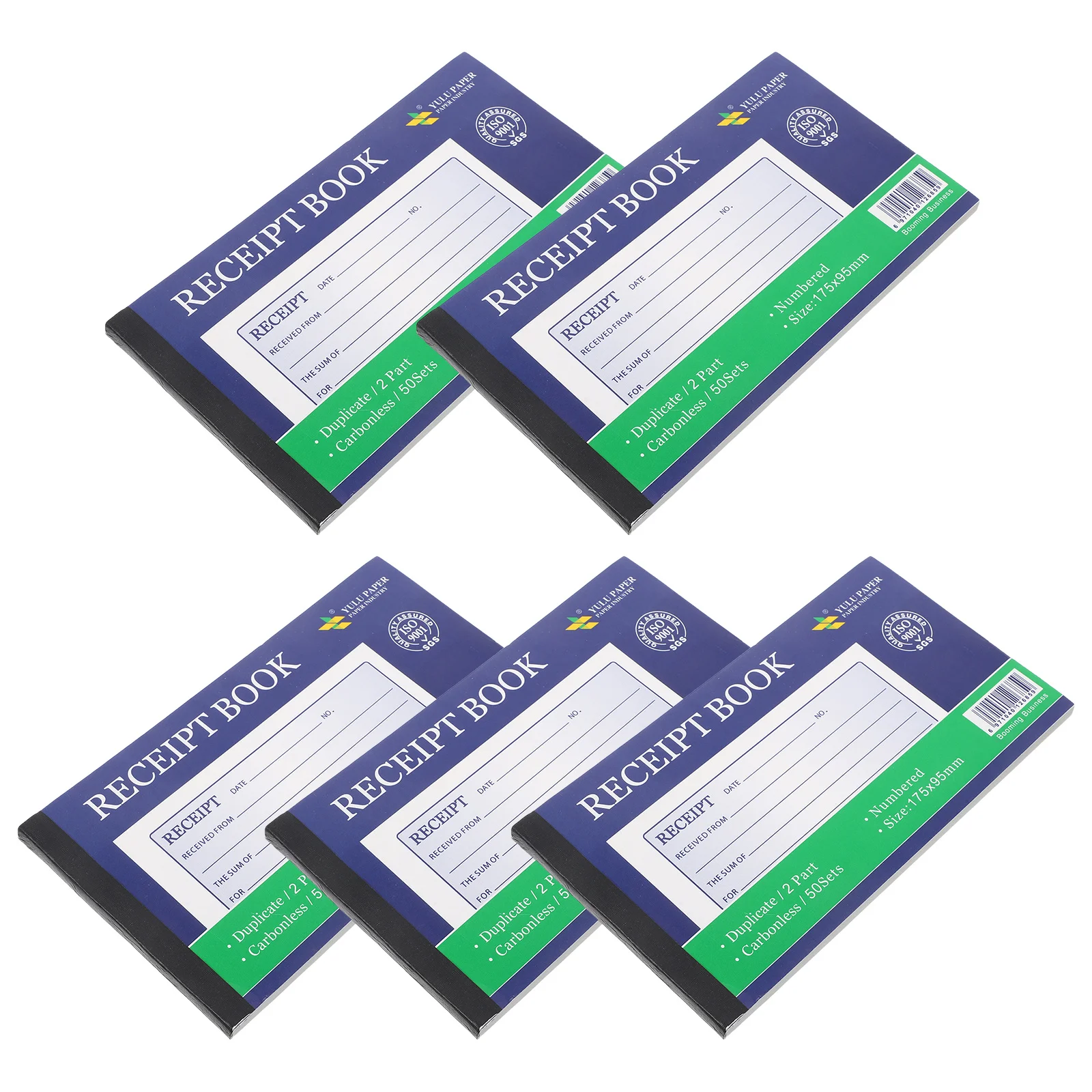 كتاب الإيصالات دفتر تسجيل اللغة الإنجليزية 100 ورقة تخطيط واضح مجلة المحاسبة المحمولة لتتبع النفقات اليومية #4