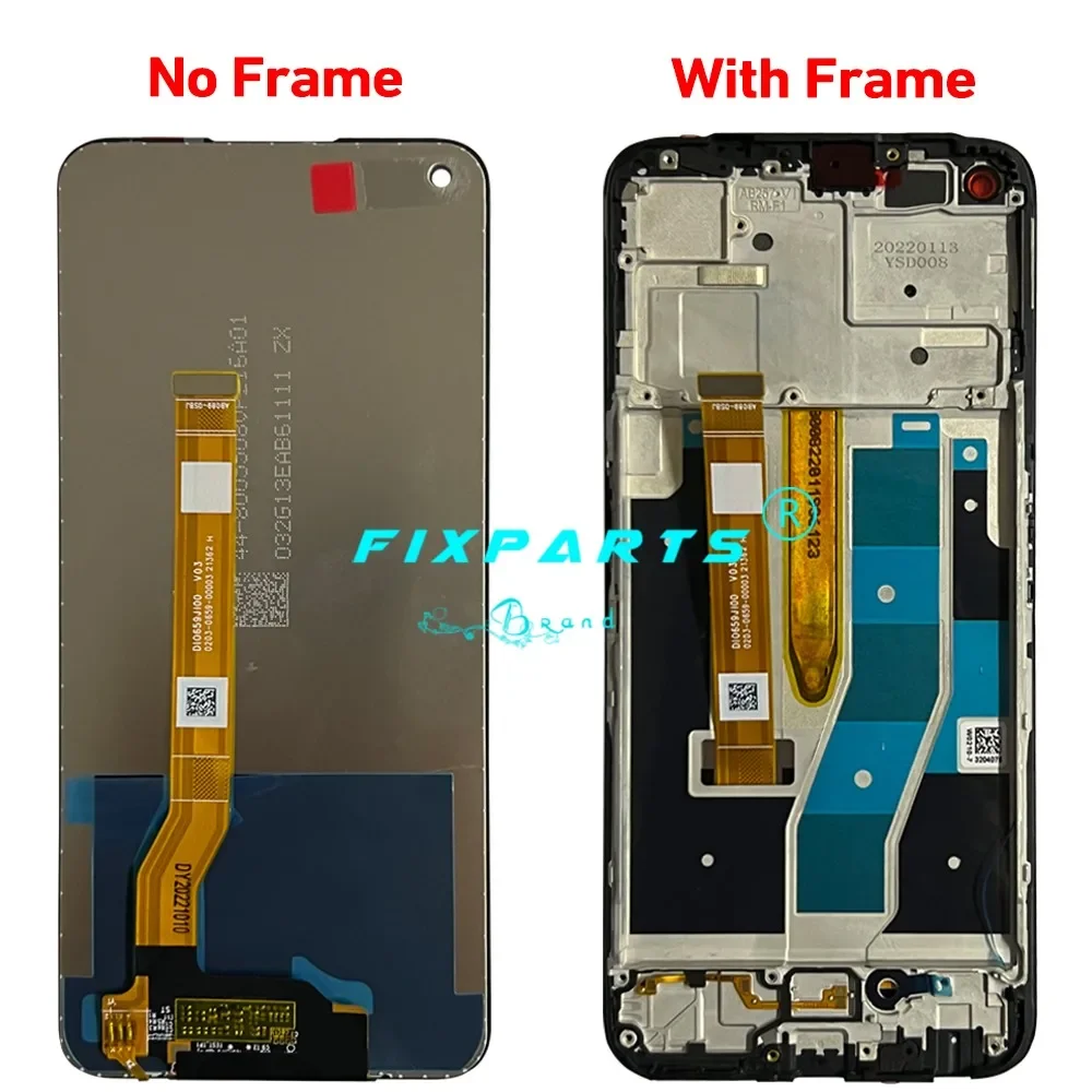 6.6'' Display For Realme 9 Pro LCD Display Touch Screen Digitizer Assembly Replacement Parts RMX3471 RMX3472 LCD With Frame