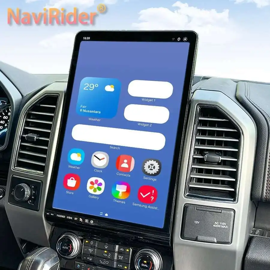 

16.8 Inch Android 8+128GB For Ford F150 F250 2015-2021 Tesla Style Car GPS Navigation Multimedia Player Radio Tape Headunit HD