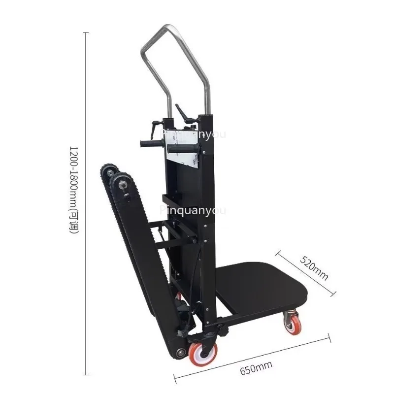 

Electric Manual Lifter Hand Truck Stair Climbing Crawler Powered Luggage Trolley Full Pallet Pallet Stairclimber Platform Tool