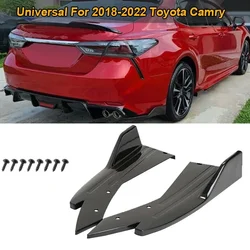 Rear Bumper Protector Canards Splitter Side Skirt Guard Body Kits Universal For 2018-2022 Toyota Camry Car Accessories 48cm
