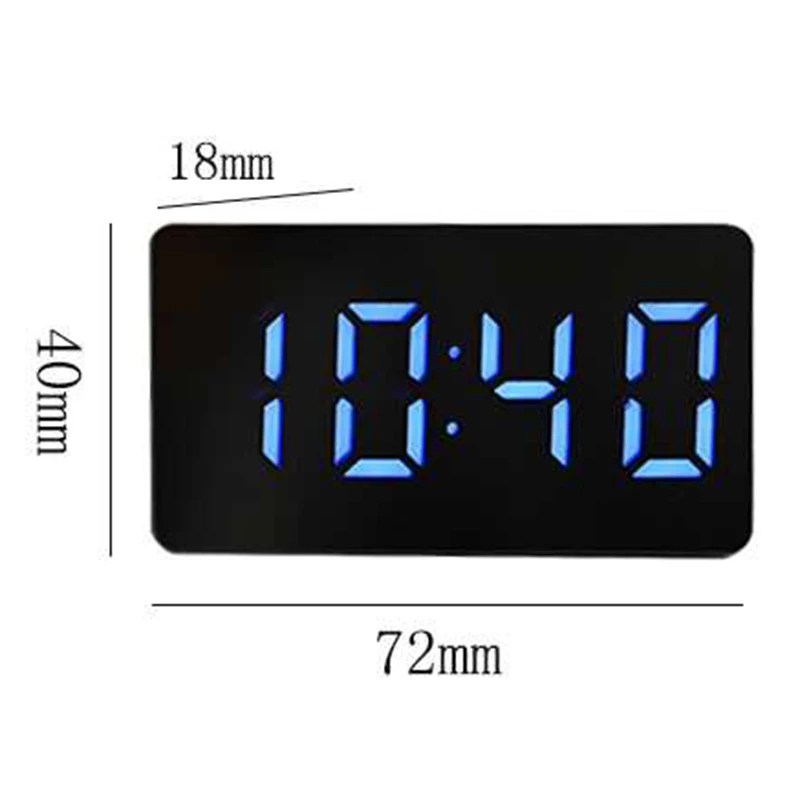 Calendar Alarm Clock Timer Decoration Digital Display Electronic Home LED Multifunction Plastic Portable Small