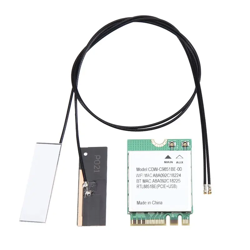 

WIFI6 RTL8851BE AX900 Network Card Dual-Band 2.4G/5G Bluetooth 5.2 NGFF M.2 Wireless Wifi Adapter For Win11/Win10