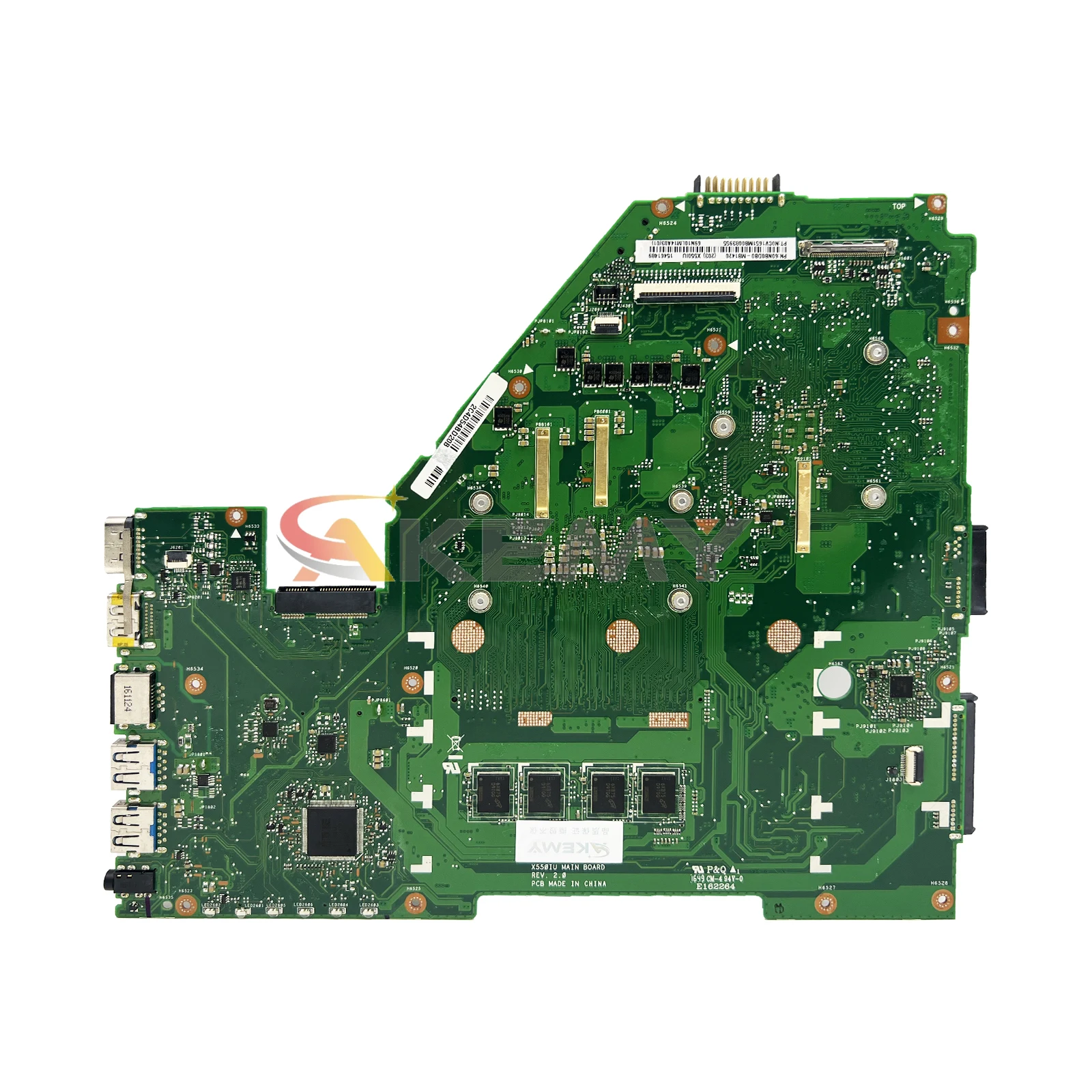 X550IU-Laptop Placa-mãe para Asus, Mainboard, VX50I, X550IU, X550IK, X550I, VX50IU, FX-9830P, CPU, 4G, 8GB de RAM