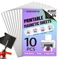 10/5 hojas A4 imprimibles hojas magnéticas brillantes impresión de inyección de tinta impermeable 16Mil papel fotográfico magnético Flexible para manualidades DIY