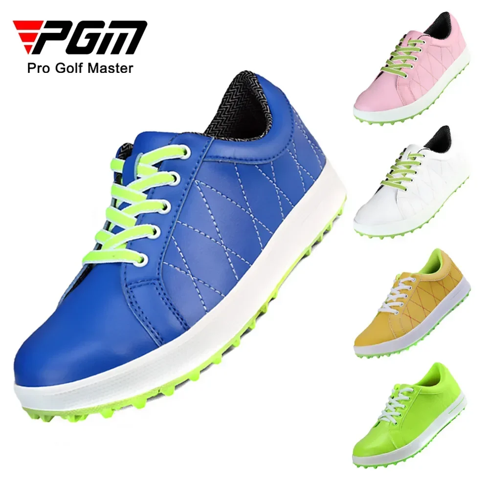 

PGM Women Shoes Breathable Microfiber Leather Waterproof Spikes Anti-slip Good Grip Resistant Shoes XZ033