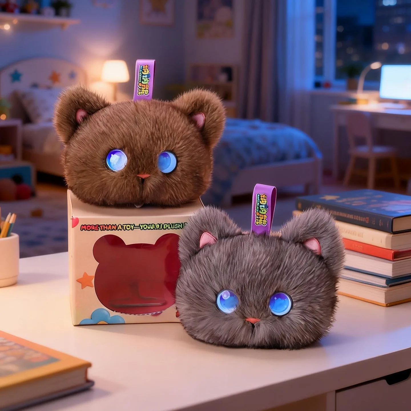 Tobot AI Pluche Katten Speelgoed Interactieve Emotionele Metgezel Robot Knuffeldier Educatief Trendy Kinderen Pluche Pop