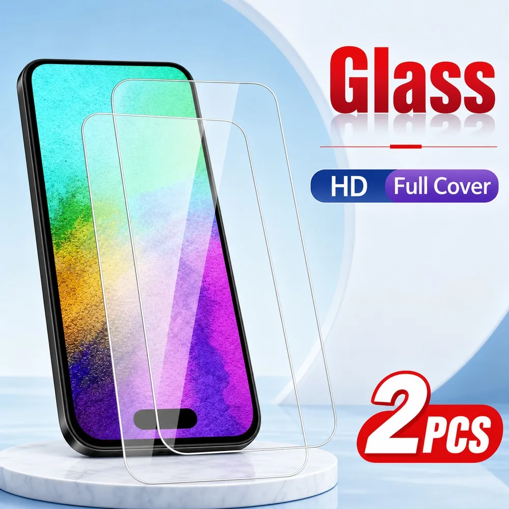 2 Stück Gehärtetes Glas für iPhone 18 17 16 15 Displayschutzfolie für iPhone 14 13 12 11 Kratzfest Bruchsicher Wasserabweisend HD
