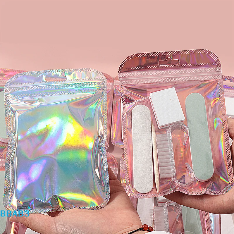 【B】Kit de manicura con lima de uñas, bloques de pulido, cepillo para polvo y juego de esponjas para uso profesional y doméstico