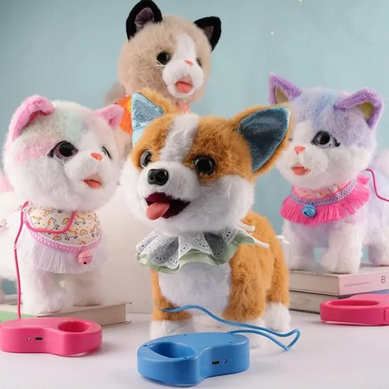 Safe Electric Plush Toy With Simulation Sound For Toddler Comfort Interactive Play Realistic Animal Doll Soothing Fun A2UB