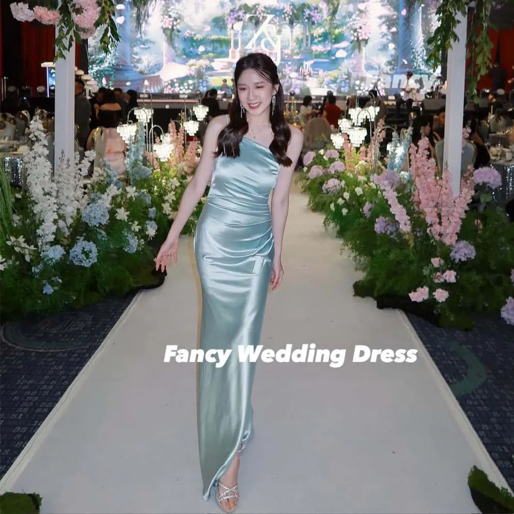

Fancy Sexy Light Turquoise Wedding Party Engagement Dresses Strapless Imitation Evening Dress Back Zip Customized