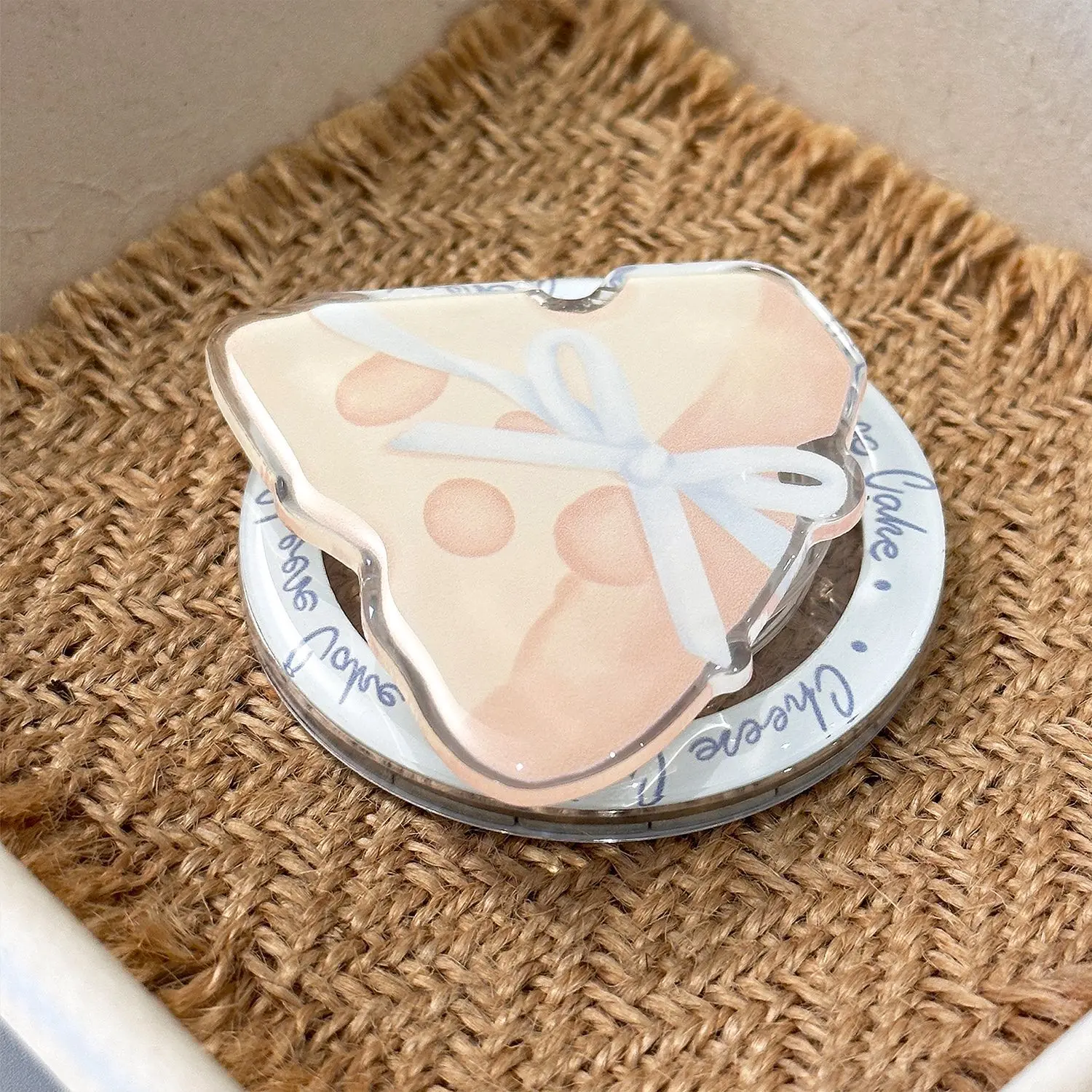 

Нишевый Ins Cheese Магнитный кронштейн MagSafe Магнитный кронштейн для телефона Сильная адсорбция Сильная магнитная сила Корейская серия