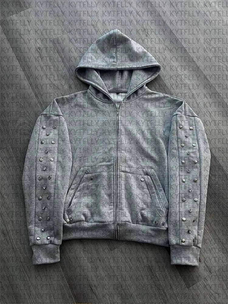 

2025 New Casual American Trendy Solid Color High Street Hoodie, cardigan, outerwear, shorts set ins