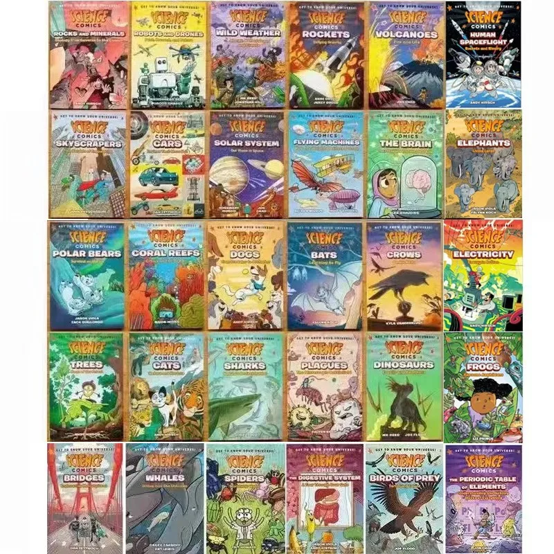 30 Volumes of English Children Explore Cognitive STEM Science Picture Books