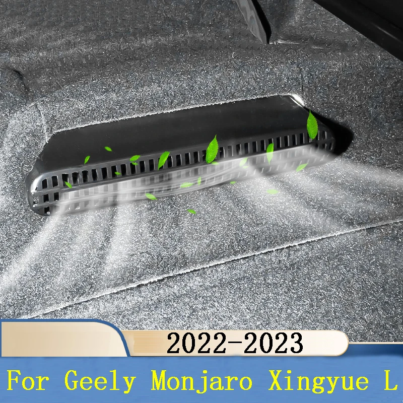 For Geely Monjaro Xingyue L 2022 2023 Car Styling Rear Row Seat Air Outlet Cover ABS Protective Shield Accessories 2pcs