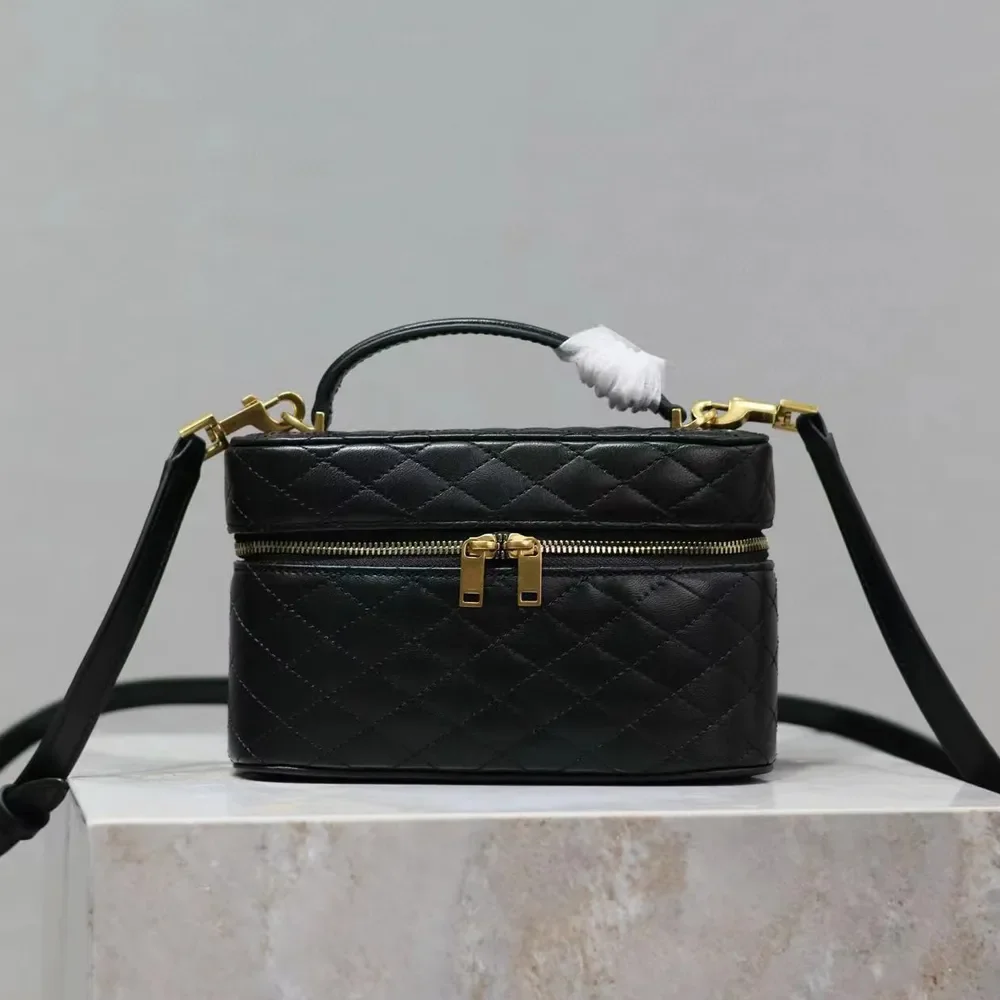 

wholesale price 12A mirror quality mini gaby box bag 18cm lambskin quilted cosmetic bag genuine leather crossbody