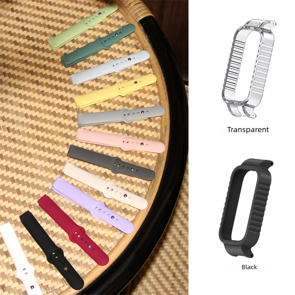 Watch Strap with Reverse-buckle & Protective Case For Redmi Band 2/3 Quick Release Breathable Silicone Smart Wristband Unisex