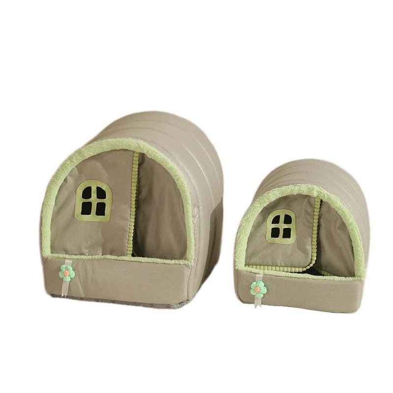 

Cat-House Fully Enclosed Pet Tent Dog Nest Super Warm Indoor Pet Houses For Dogs-And Cats Winter Pet-House