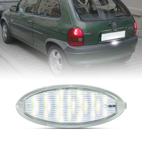 Para Opel Astra F Corsa B Vectra B Agila Tigra A Zafira-A luz LED blanca para matrícula