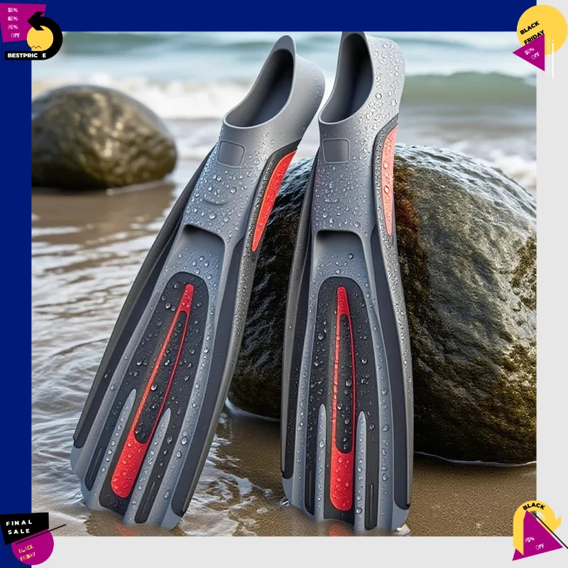 34-47 Foot Wrapped Long Diving Fins 3 Colors Snorkeling Free Diving Scuba Diving Fish Hunting Fishing Water Sports Equipment