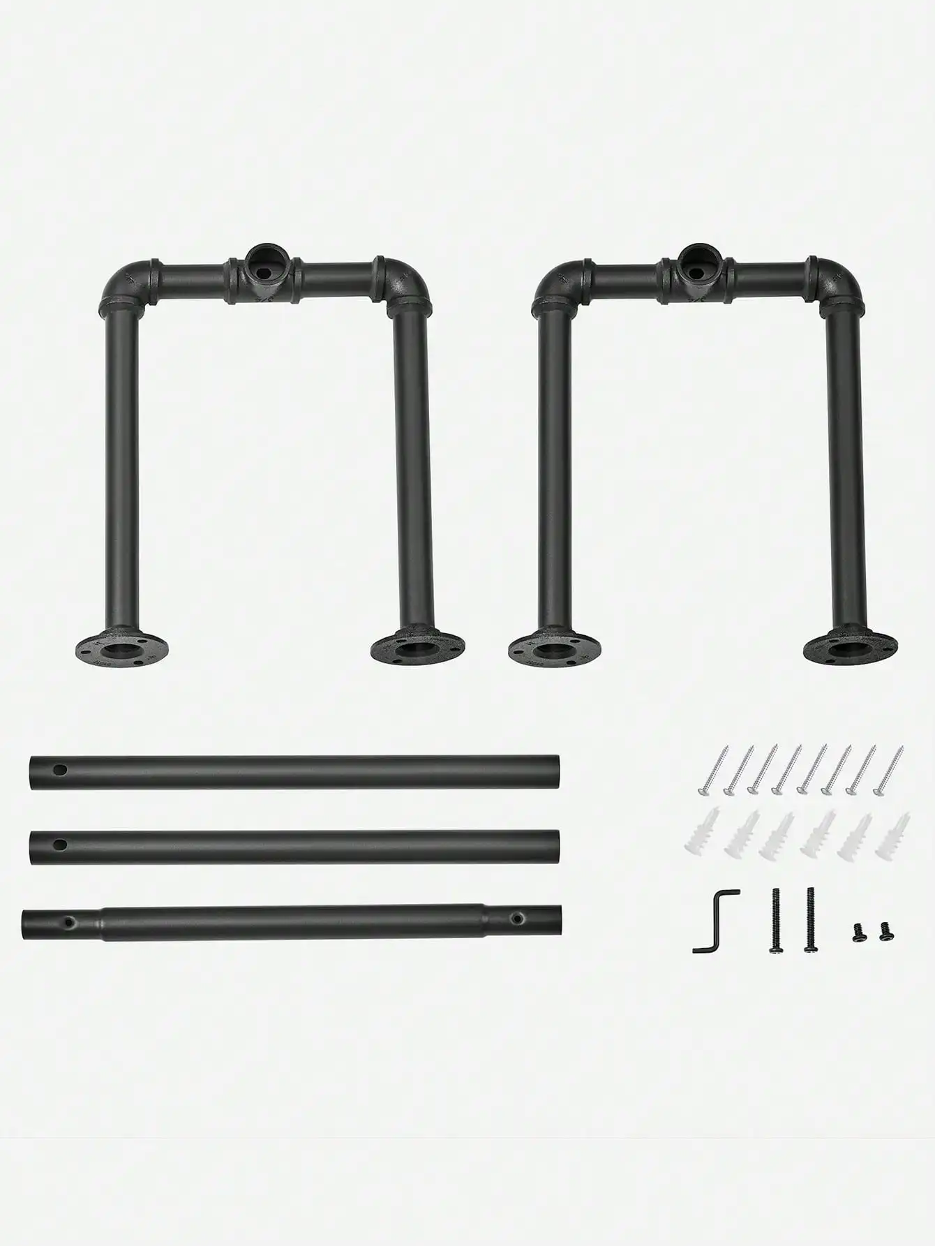 SONGMICS appendiabiti, appendiabiti, stendibiancheria, tubo d'imitazione, stile industriale,