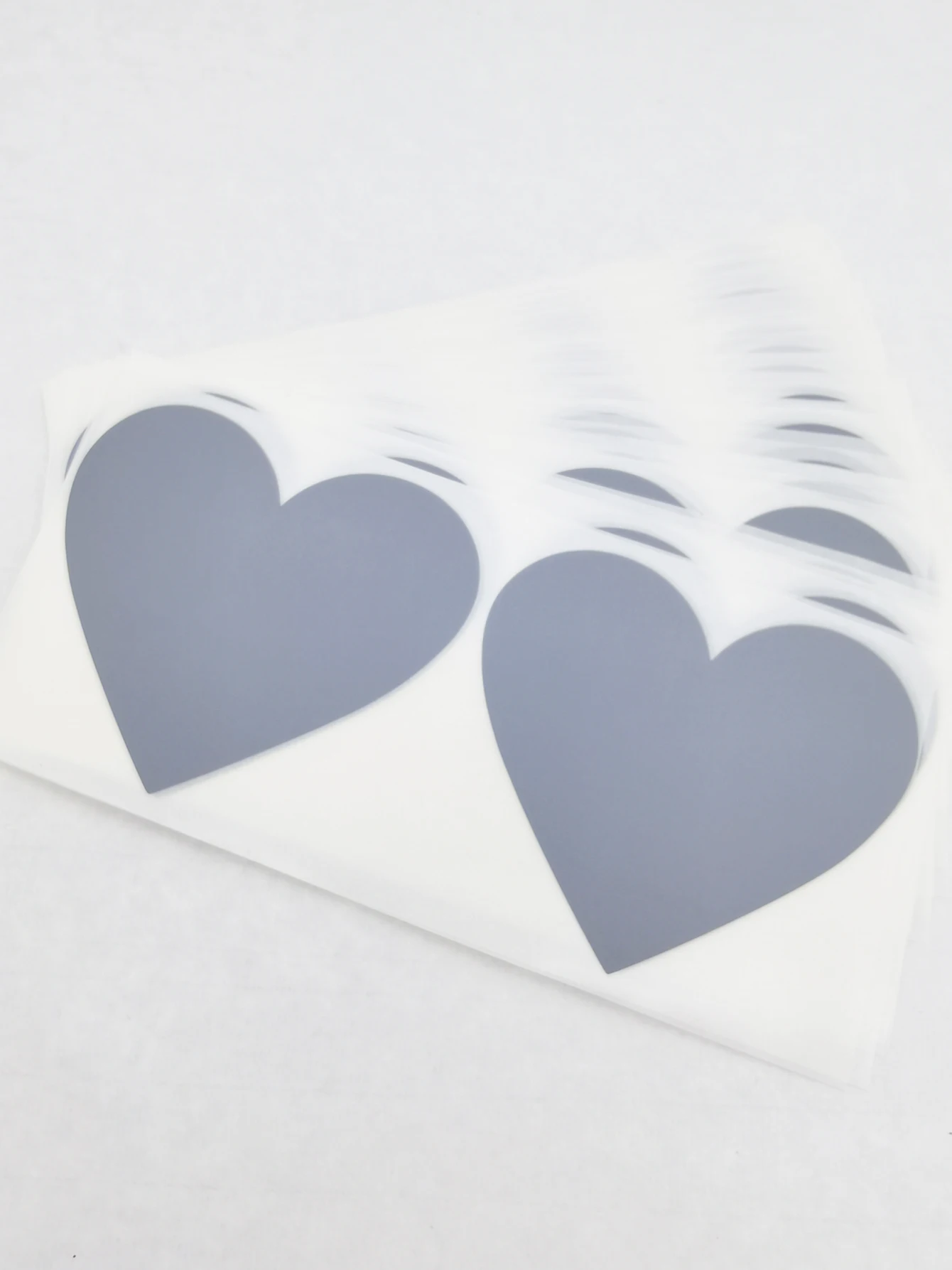 50Pcs Scratch Off Sticker 70x80mm Love Heart Shape Red/Rose/Gold/Grey Color Blank For Secret Code Cover