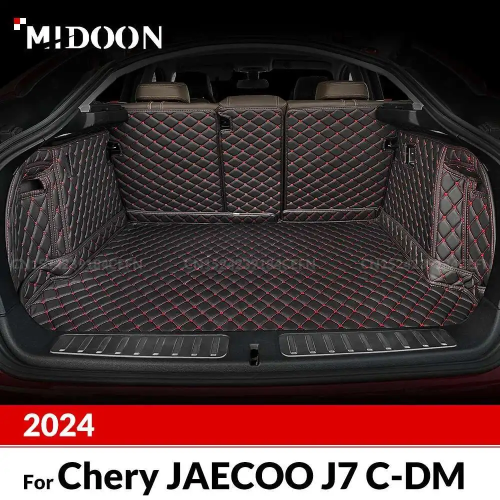 

Для Chery JAECOO J7 C-DM 2024, авто полное покрытие, коврик для багажника, автомобильный антигрязный коврик, защитный коврик, грузовой вкладыш, аксессуары для интерьера