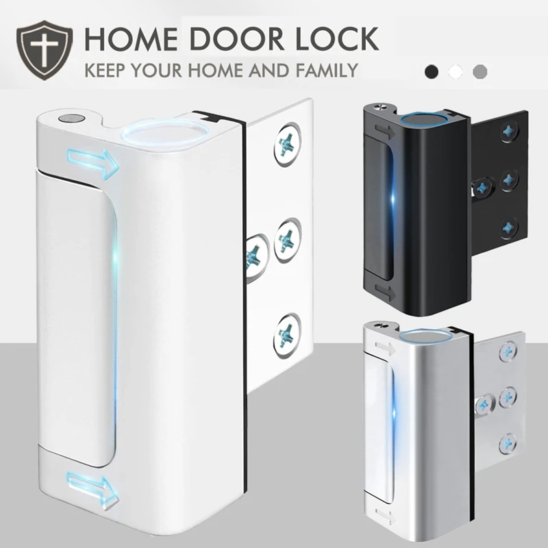 FULL-Home Security Door Lock Home Reinforcement Door Lock Device Lock Childproof Door Reinforcement Lock