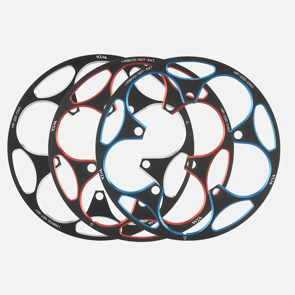 Cycling Road 130BCD Bicycle Chain Wheel Guards 50T-54T 56T-60T Sprocket Protection Cover Crank Plate Cover Aluminum Alloy