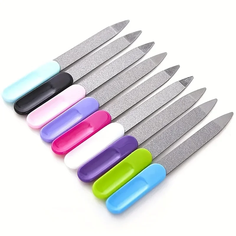 Stainless Steel Nail File Without Fragrance, Double-sided Sandblasting Treatment, Nail Trimming and Polishing Tool Set