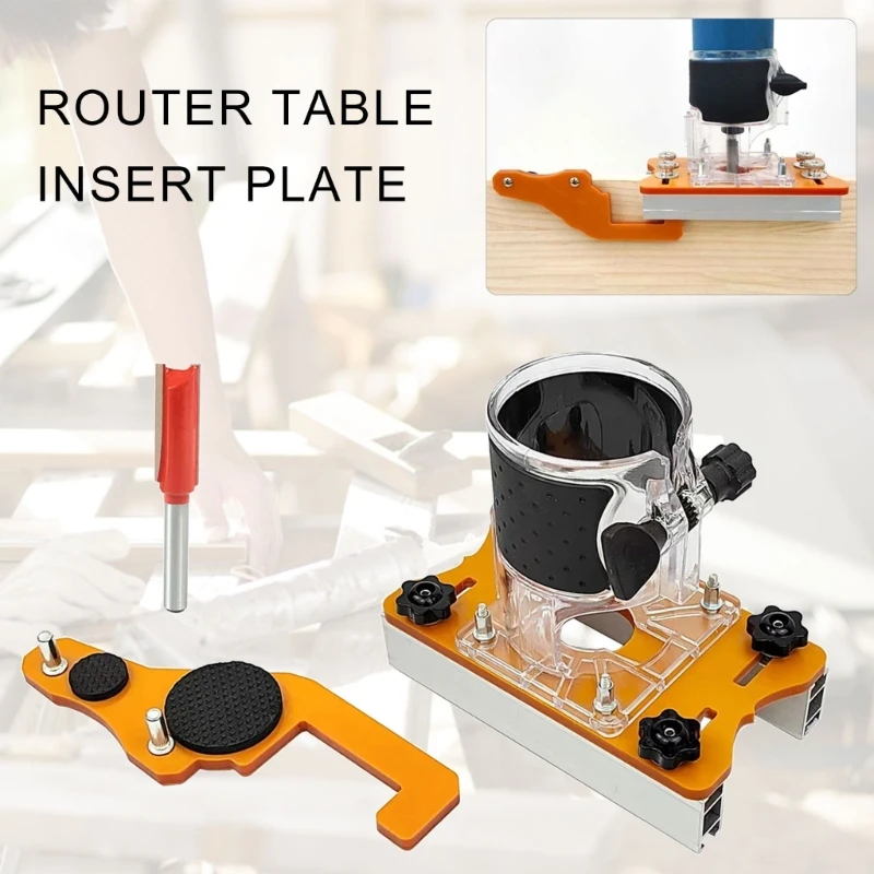 Router Slotting Locator 2 in 1 Palms Router Base Router Slotting Bracket for 65mm Trimmer Carbinet Dropship