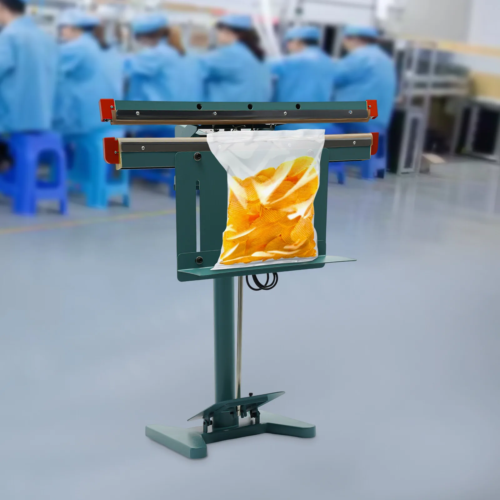 

1000 Вт ножная импульсная машина для запечатывания 35-100 см/13,78-39,37 дюйма, машина для запечатывания упаковки в термопакетах