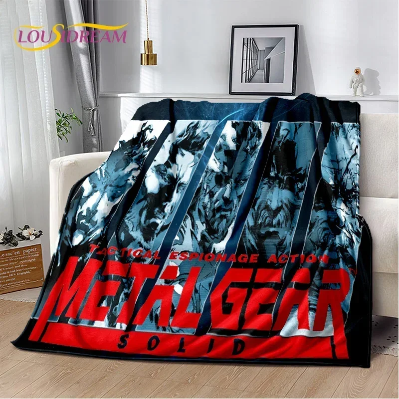 

3D Game Metal Gear Solid Cartoon HD Gamer Blanket,Soft Throw Blanket for Home Bedroom Bed Sofa Picnic Travel Cover Blanket Kids