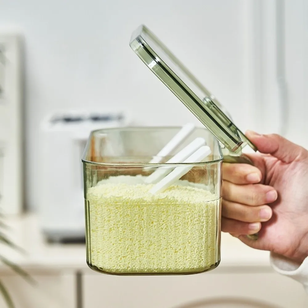 

Moisture-Proof Seasoning Box Stackable Design Sealing Kitchen Storage Bottle Large Capacity Transparent Salt Jar Home Cooking