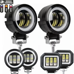 LED Fog Lamp Driving Daytime Off road Led Light Headlight 3'' 20W Motorcycle Halo Lamps For Jeep ATV 12V 24V SUV Worklight Beams
