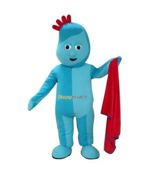 Nuevo adulto Halloween gran oferta espuma lindo Iggle Piggle disfraz de mascota de dibujos animados de felpa vestido de lujo de Navidad disfraz de mascota de Halloween