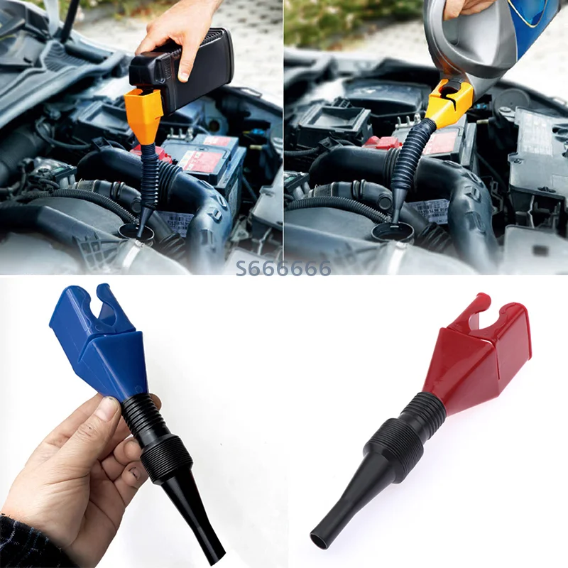 1Pc Auto Accessories Car Refueling Funnel Gasoline Foldable Engine Oil Funnel Plastic Funnel Car Motorcycle Refueling Tool
