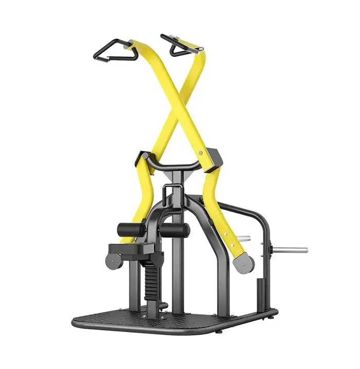 Double Track High Pull-Down Back Trainer | Commercial Gym Cross-Over Scissor High Pull-Down Equipment for Back Strength