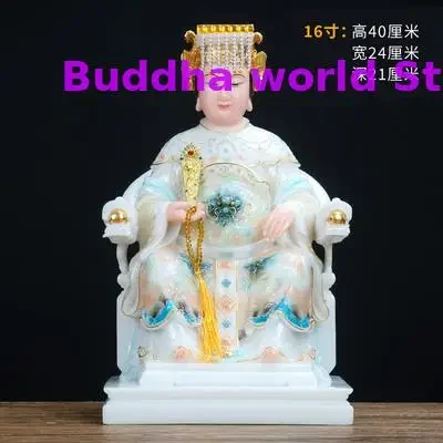 40cm Wholesale Buddhism figure Goddess Matsu MAZU Guanyin God buddha Asia HOME protection Propitious Prosperity FENG SHUI statue