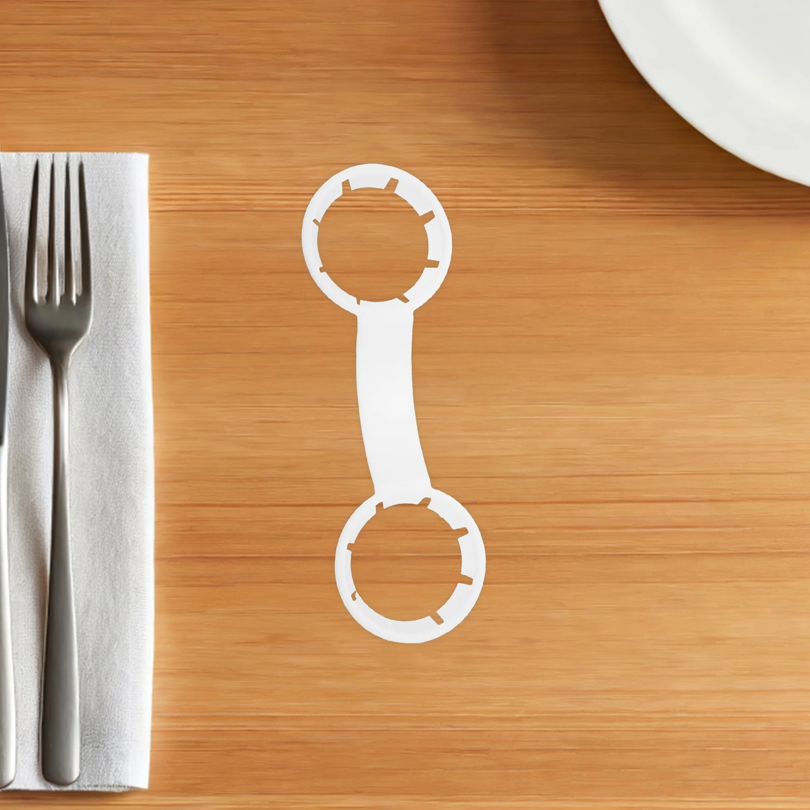 

100 Pcs Beverage Bottle Handle Holder Grip Handles Buckle Pe Attachment Carrier Rings Drink