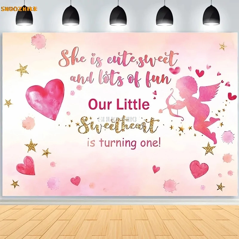 SHUOZHIKE Happy Birthday Photography Backdrops Castle Fairy Tale Pink Rose Gender Reveal Theme Studio Background Props VV-118