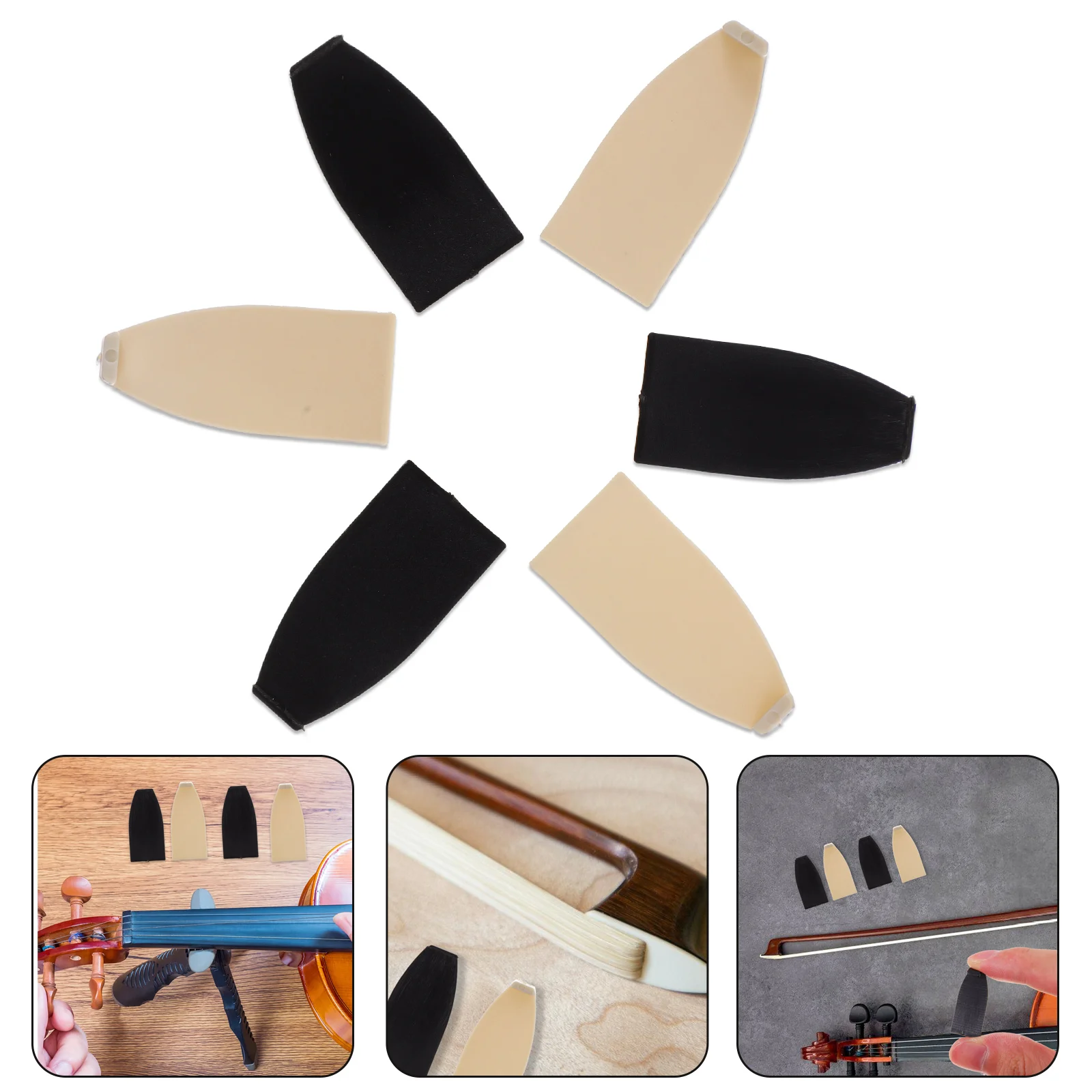 10 pz copertura accessori per arco manutenzione violino raccordi di ricambio punte per violoncello cuscino parti di riparazione regalo violinista in plastica