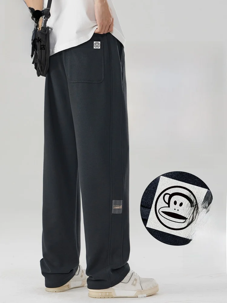 

PaulFrank Men's Fce Lined Thiened Sweatpants Winter Straight Leg Wide Leg Sports Pants Casual Comfortable Cotton Blend