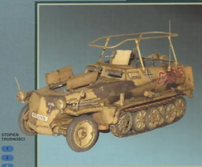 

Вторая мировая война Sd.Kfz.250 военный автомобиль 3D бумажная модель Diy