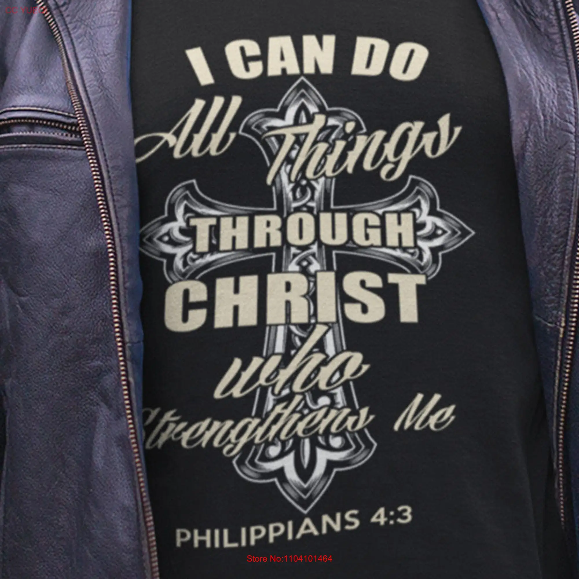 I Can Do All Things Through Christ Who Strengthens Me Phil 4 13 Christian T Shirt Men's Womens Jesus