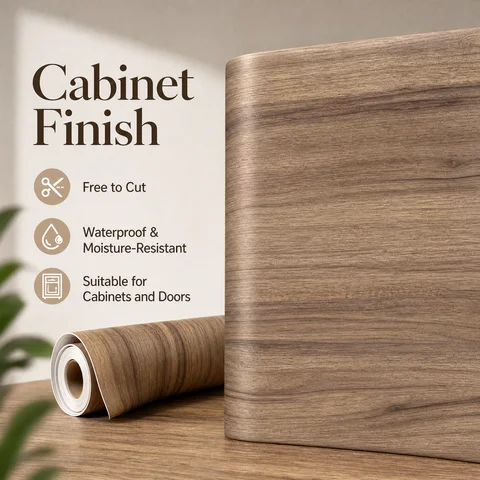 55cm Width Wood Grain Self Adhesive PVC Vinyl Wallpaper Roll Waterproof Furniture Cabinet Stickers DIY Home Wall Decorative Film