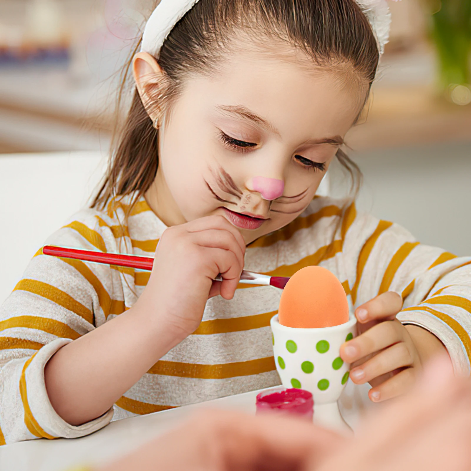 

8Pcs Unfinished Wooden Eggs DIY Crafts Blank Smooth Fake Eggs for Easter Party Decor DIY Wood Crafts Art Supplies