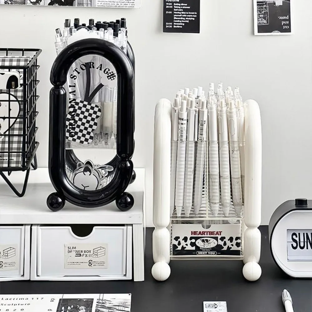 Large Capacity Pen Holder Simple Multi-function Pen Storage Box Tabletop Storage Home Office Stationery Organizer Shelf