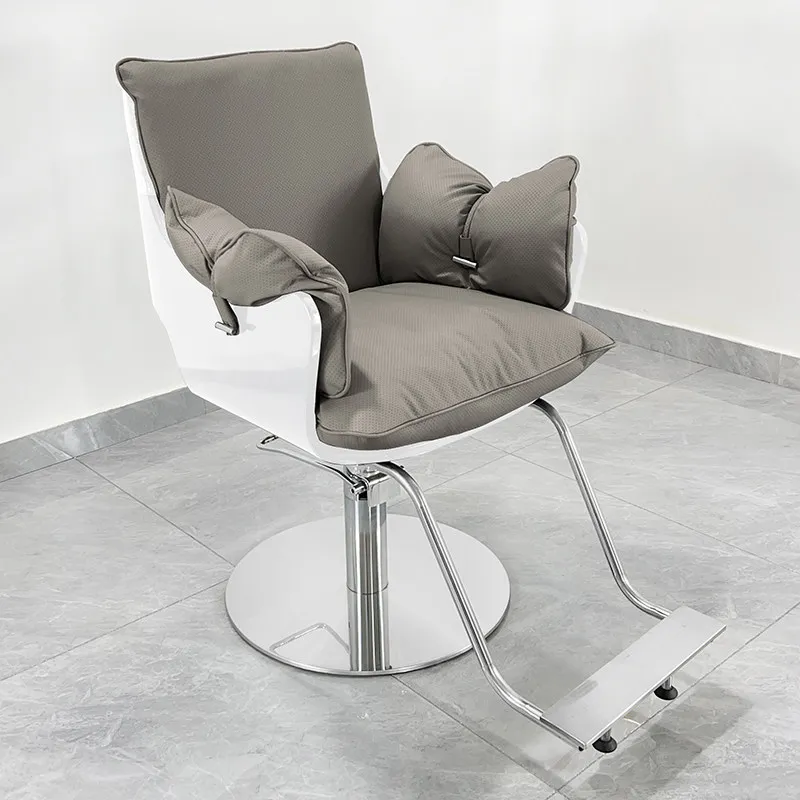 Hair Salon Luxury Barber Chair Recliner Professional Swivel Barber Chair Waiting Equipment Cadeira De Barbeiro Salon Furniture